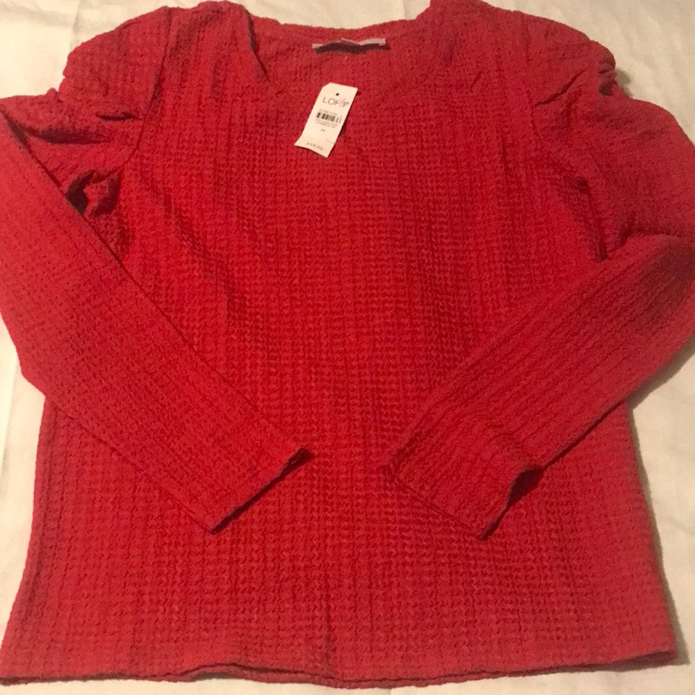 Red Loft Long Sleeve Blouse
